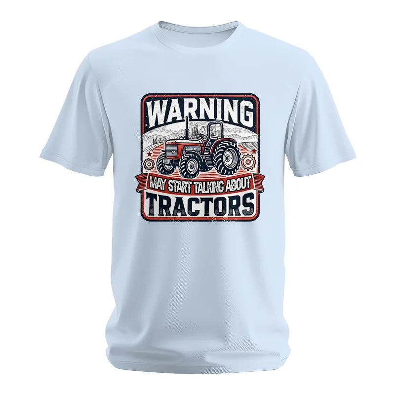 Image of Warning May Start Talking About Tractors - Unisex Softstyle T-Shirt