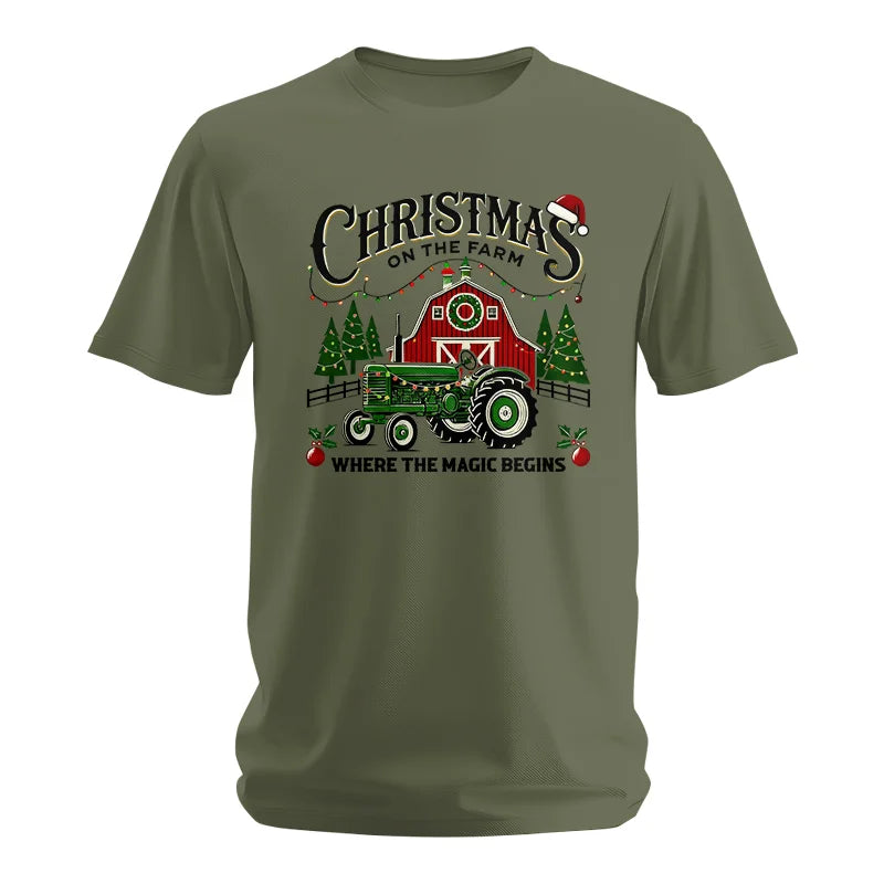 Christmas on the Farm Where the Magic Begins! 5 - Unisex Softstyle T-Shirt