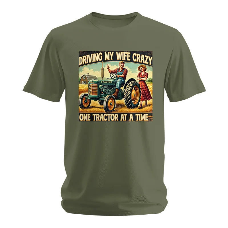 Image of Driving My Wife Crazy One Tractor At A Time - Unisex Softstyle T-Shirt