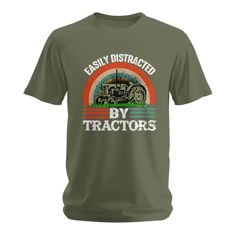 Easily Distracted By Tractors - Unisex Softstyle T-Shirt