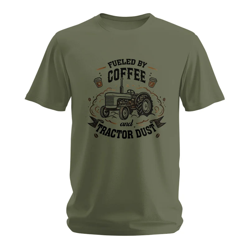 Fueled By Coffee And Tractor Dust - Unisex Softstyle T-Shirt