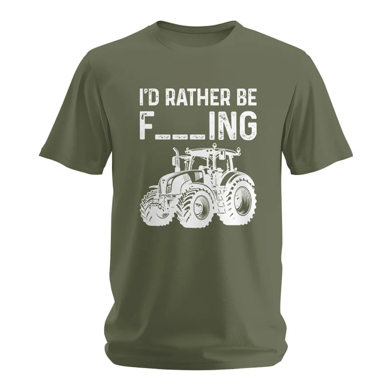 Funny I Would Rather Be Farming Tractor 2 - Unisex Softstyle T-Shirt