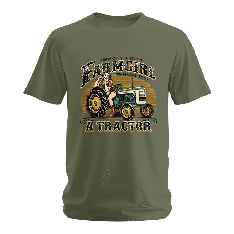 Image of Get A Farmgirl To Marry You_A Tractor - Unisex Softstyle T-Shirt