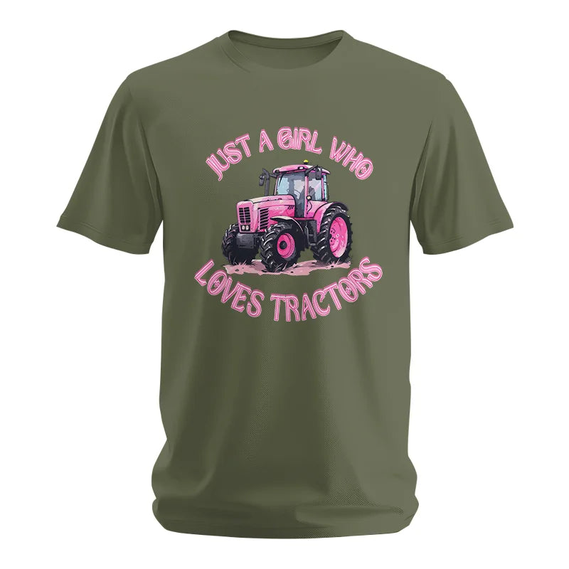 Image of Just A Girl Who Loves Tractors 1 - Unisex Softstyle T-Shirt