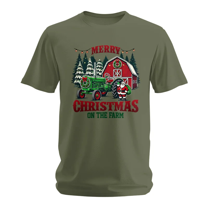 Image of Merry Christmas On The Farm 3 - Unisex Softstyle T-Shirt