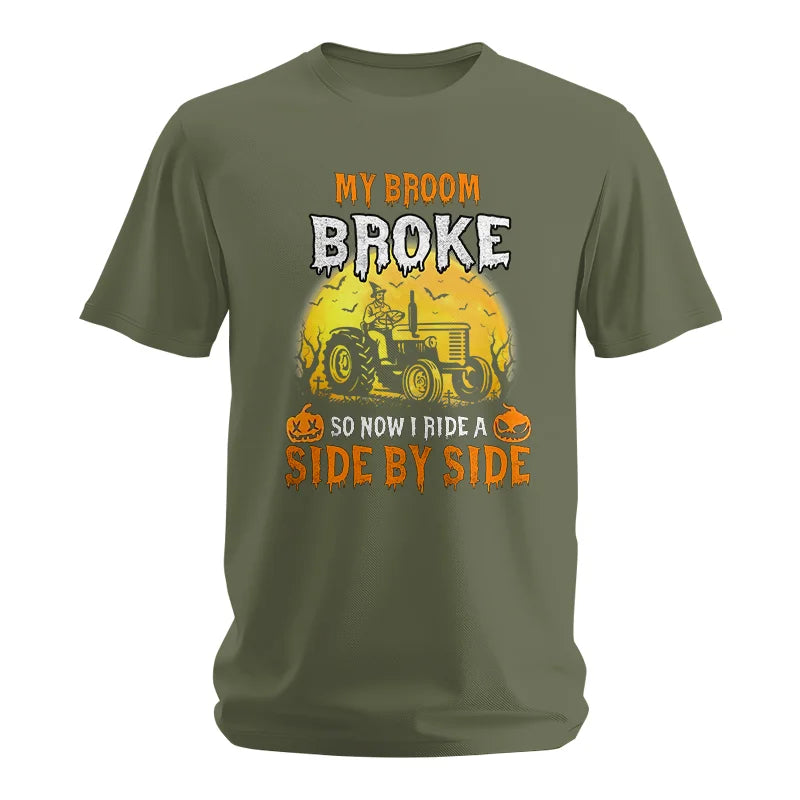 Image of My Broom Broke_I Have A Tractor Halloween - Unisex Softstyle T-Shirt