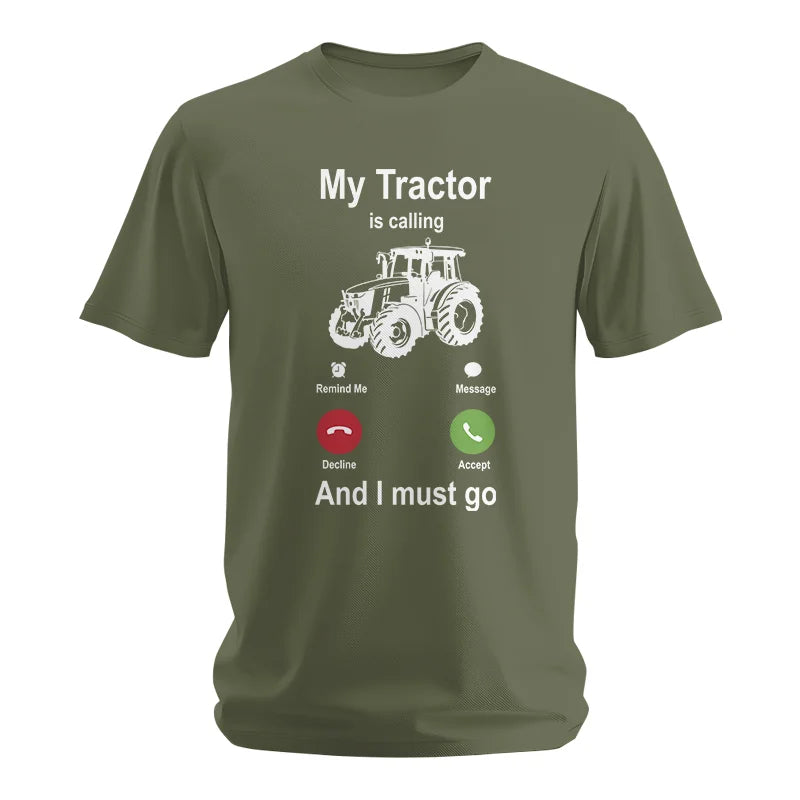 Image of My Tractor Is Calling - Unisex Softstyle T-Shirt