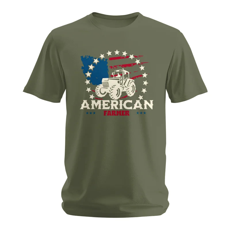 Proud To Be An American Farmer Citizen Veteran - Unisex Softstyle T-Shirt