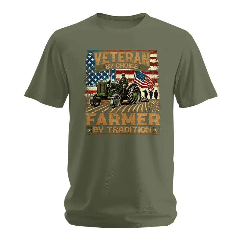 Image of Veteran Farmer Veteran By Choice_Farmer By Tradition - Unisex Softstyle T-Shirt