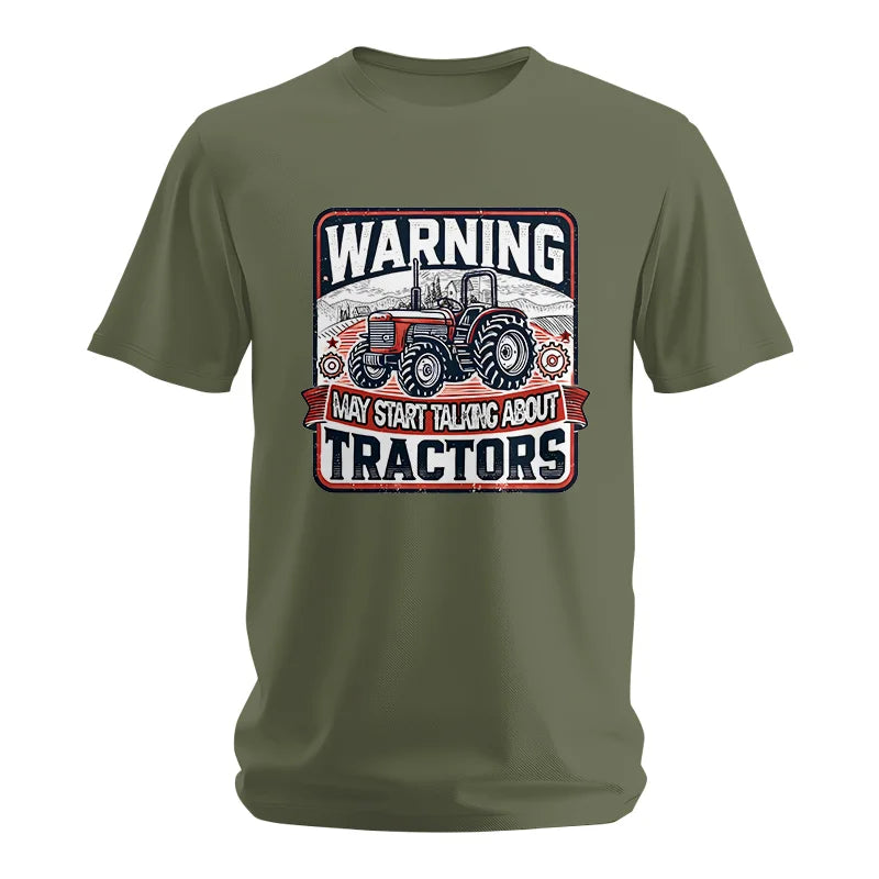 Warning May Start Talking About Tractors - Unisex Softstyle T-Shirt