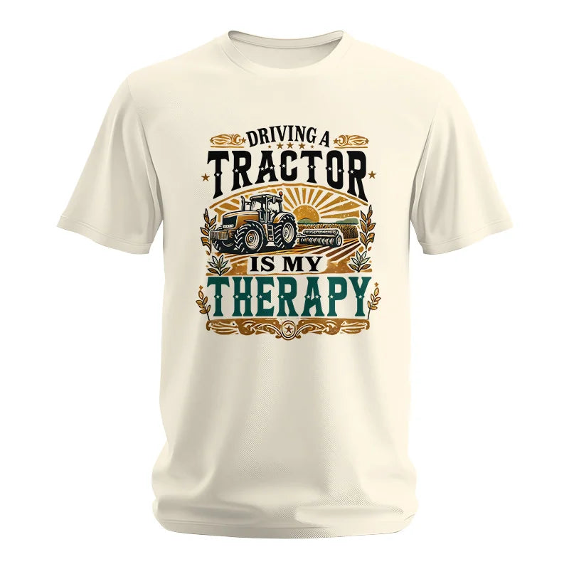 Image of Driving A Tractor Is My Therapy - Unisex Softstyle T-Shirt