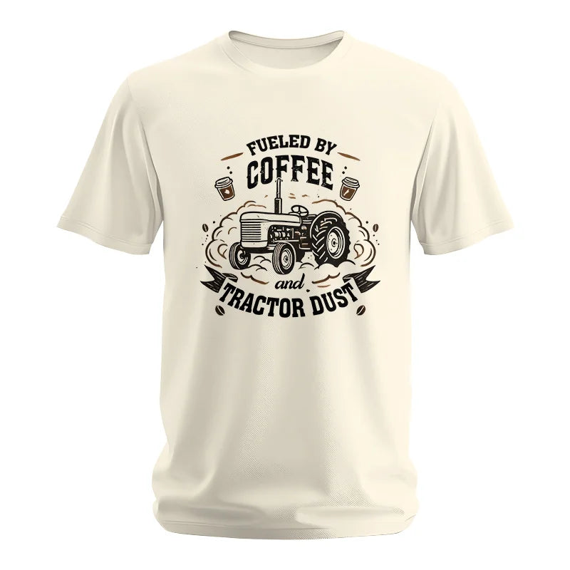 Image of Fueled By Coffee And Tractor Dust - Unisex Softstyle T-Shirt