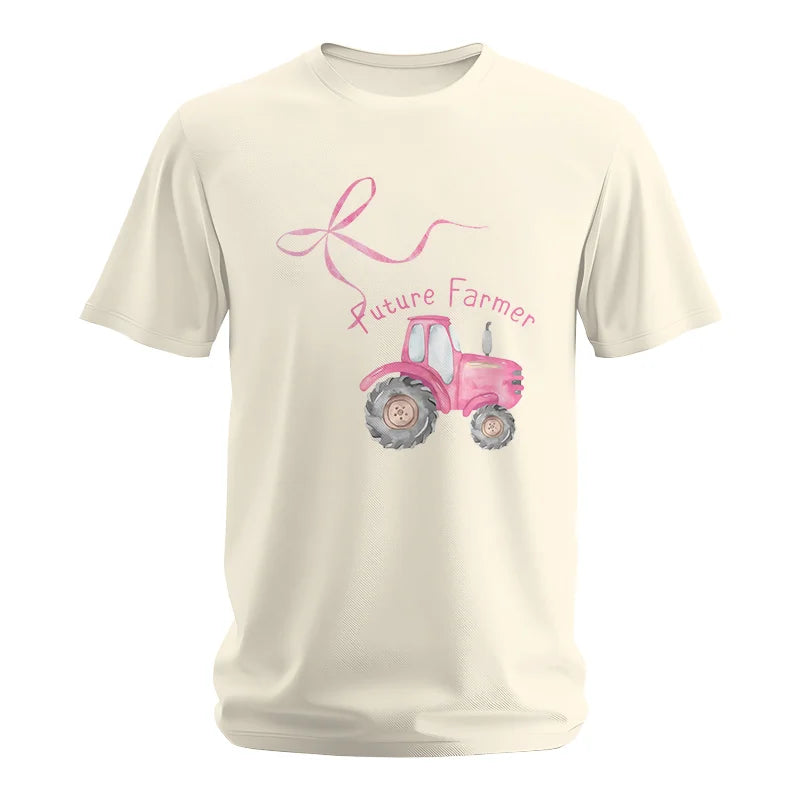 Pink Bow Cute Tractor - Unisex Softstyle T-Shirt