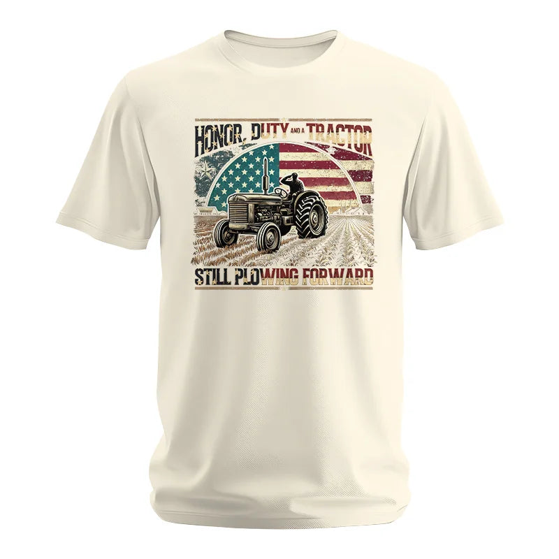 Image of Veteran Farmer Honor Duty And A Tractor 1 - Unisex Softstyle T-Shirt