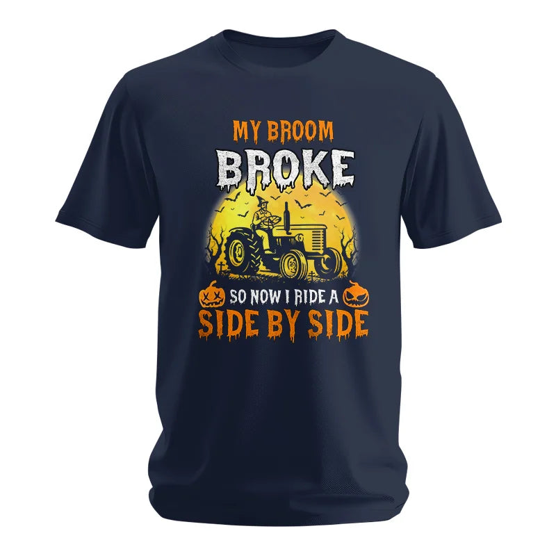 Image of My Broom Broke_I Have A Tractor Halloween - Unisex Softstyle T-Shirt