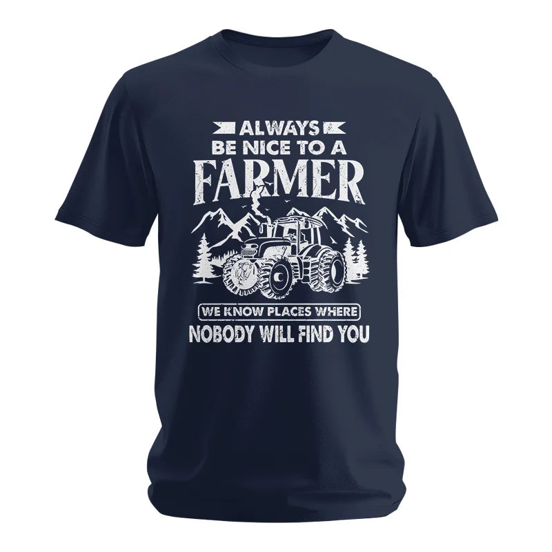 Nice Farmer Funny Tractor Rancher Farming - Unisex Softstyle T-Shirt