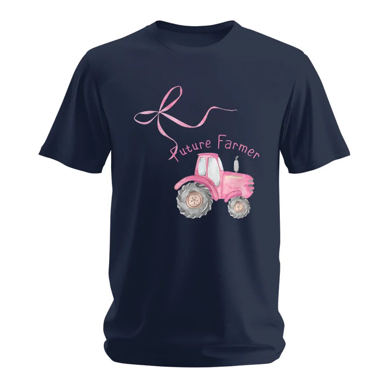 Pink Bow Cute Tractor - Unisex Softstyle T-Shirt