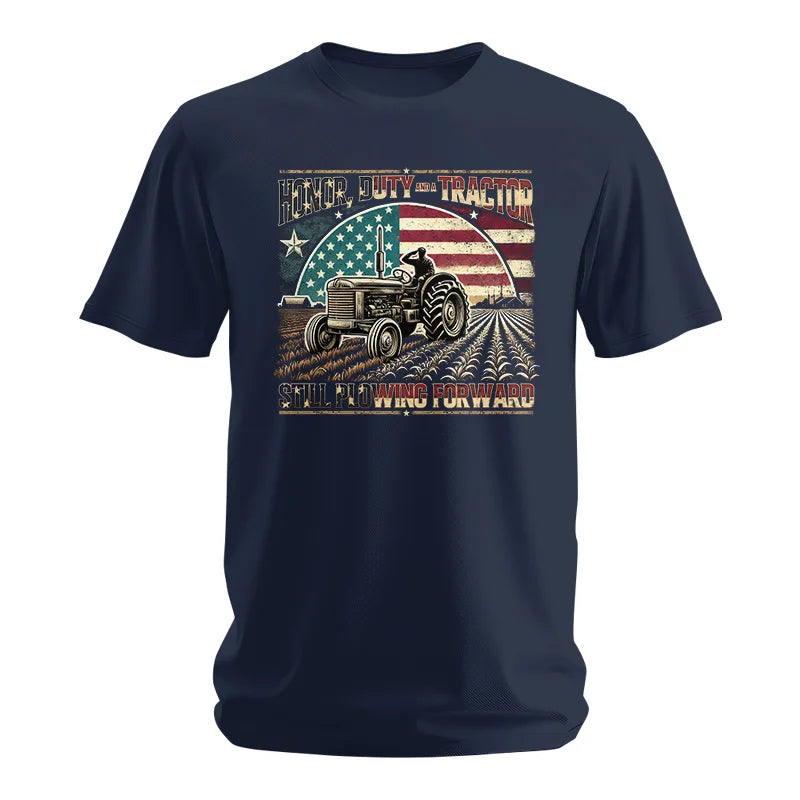 Image of Veteran Farmer Honor Duty And A Tractor 1 - Unisex Softstyle T-Shirt