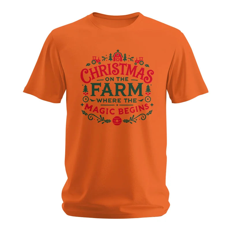 Christmas on the Farm Where the Magic Begins! 1 - Unisex Softstyle T-Shirt