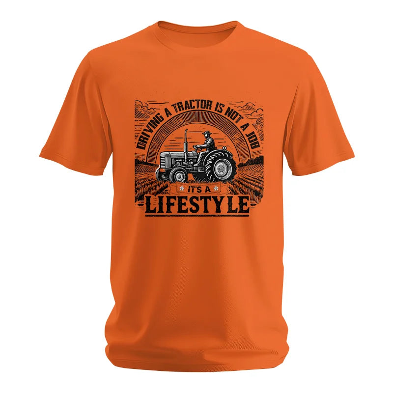 Image of Driving A Tractor Not A Job A Lifestyle - Unisex Softstyle T-Shirt