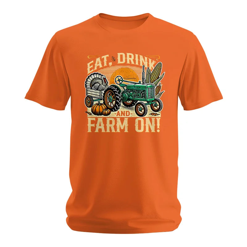 Image of Eat Drink and Farm On - Unisex Softstyle T-Shirt