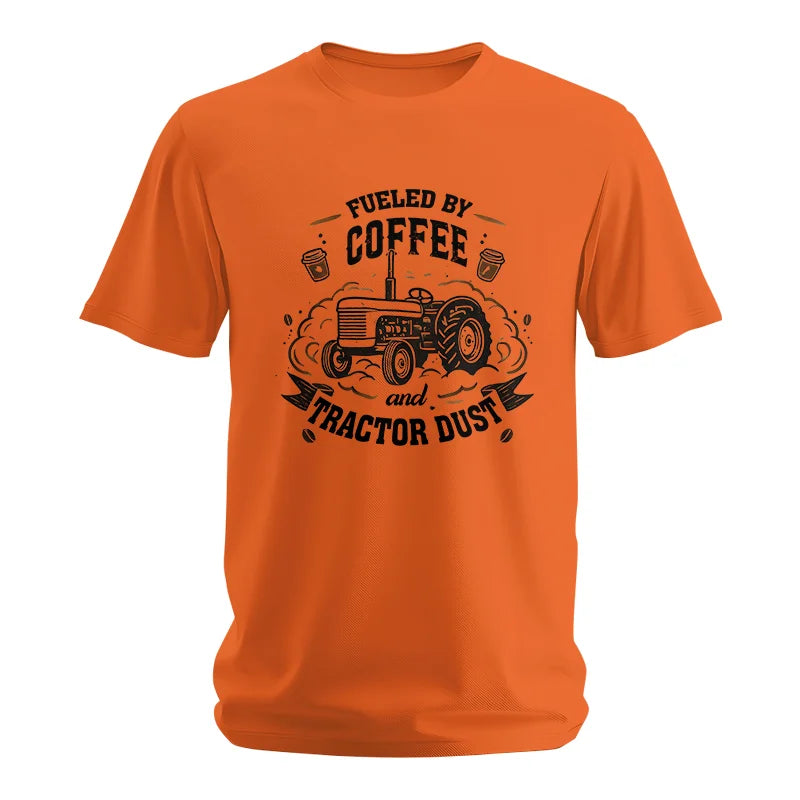 Image of Fueled By Coffee And Tractor Dust - Unisex Softstyle T-Shirt