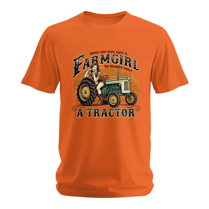 Image of Get A Farmgirl To Marry You_A Tractor - Unisex Softstyle T-Shirt