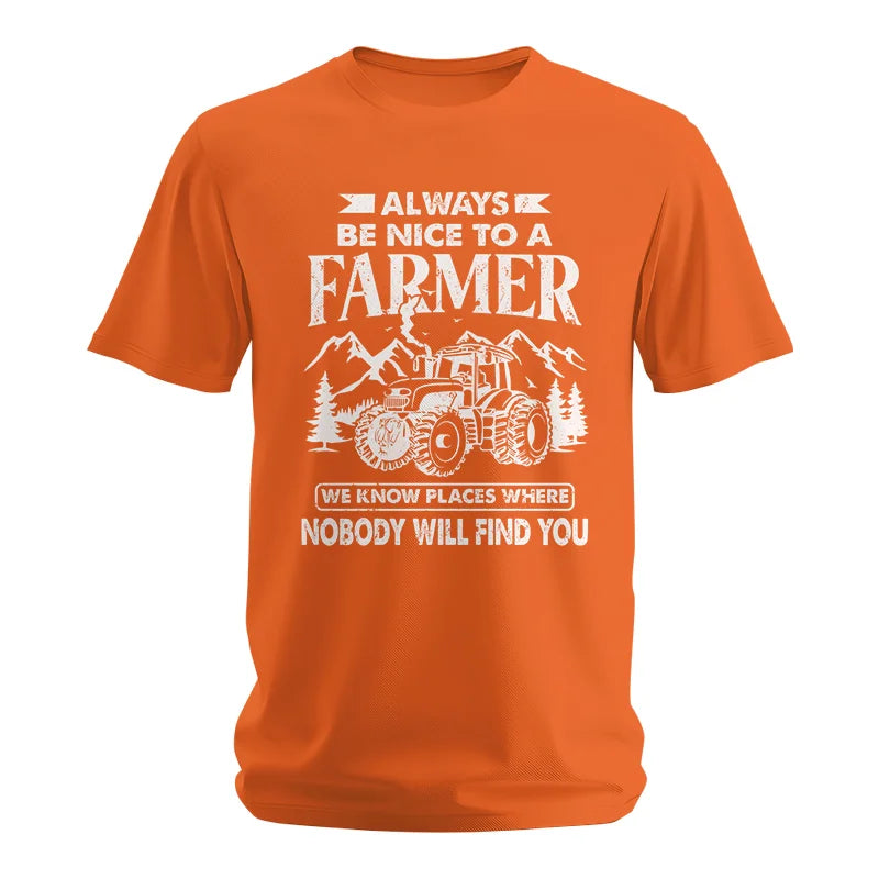 Nice Farmer Funny Tractor Rancher Farming - Unisex Softstyle T-Shirt