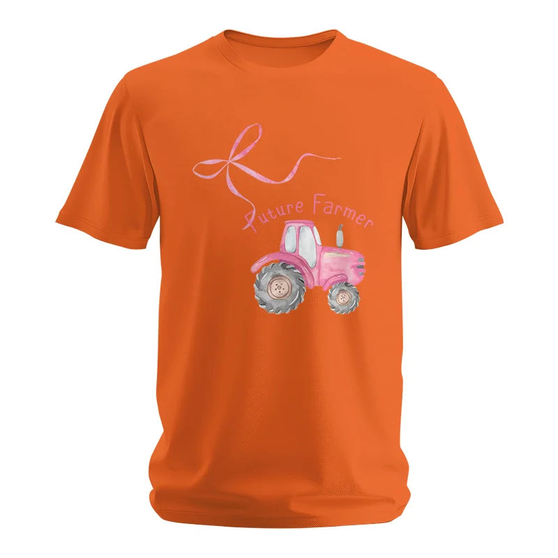 Pink Bow Cute Tractor - Unisex Softstyle T-Shirt