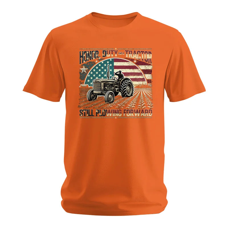 Veteran Farmer Honor Duty And A Tractor 1 - Unisex Softstyle T-Shirt