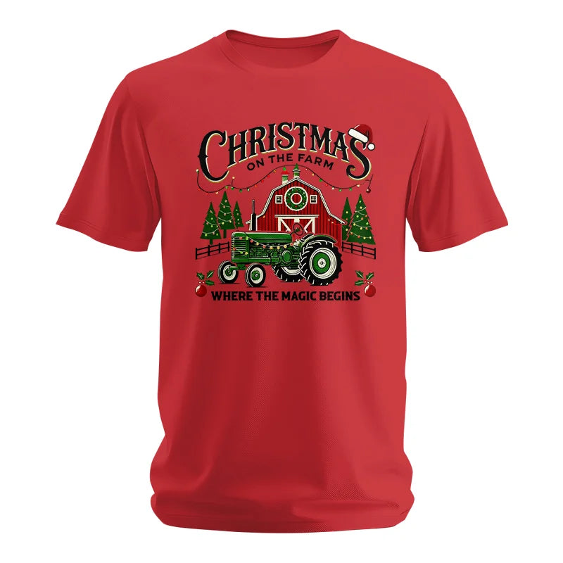 Christmas on the Farm Where the Magic Begins! 5 - Unisex Softstyle T-Shirt