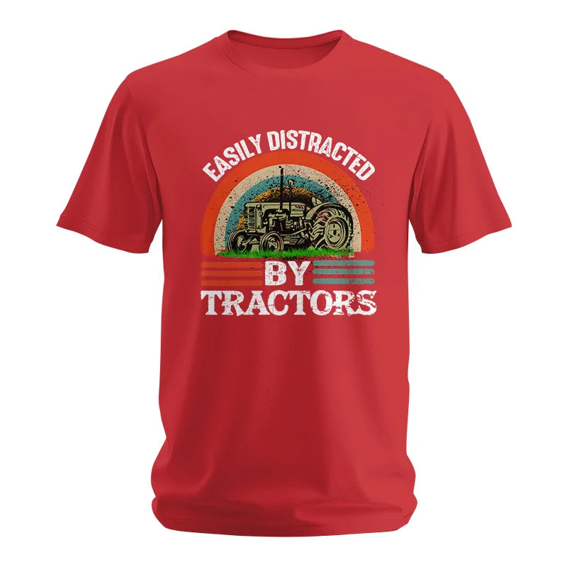 Easily Distracted By Tractors - Unisex Softstyle T-Shirt