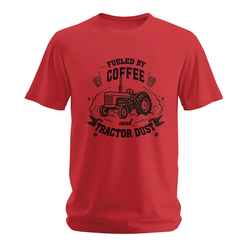 Image of Fueled By Coffee And Tractor Dust - Unisex Softstyle T-Shirt