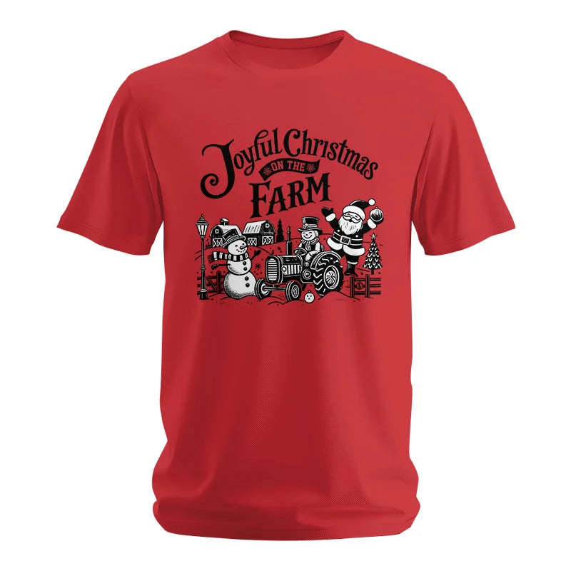 Image of Joyful Christmas On The Farm 1 - Unisex Softstyle T-Shirt