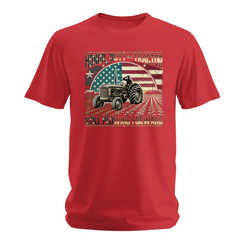 Image of Veteran Farmer Honor Duty And A Tractor 1 - Unisex Softstyle T-Shirt