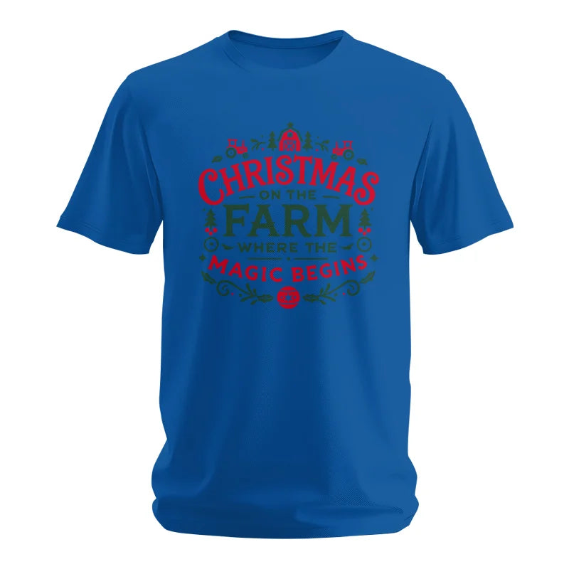 Christmas on the Farm Where the Magic Begins! 1 - Unisex Softstyle T-Shirt