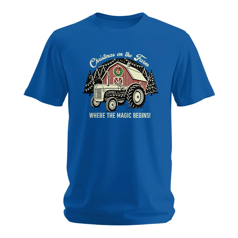 Christmas on the Farm Where the Magic Begins! 3 - Unisex Softstyle T-Shirt