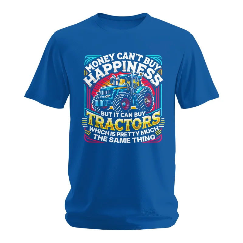 Image of Money Can't Buy Happiness Can Buy Tractors - Unisex Softstyle T-Shirt