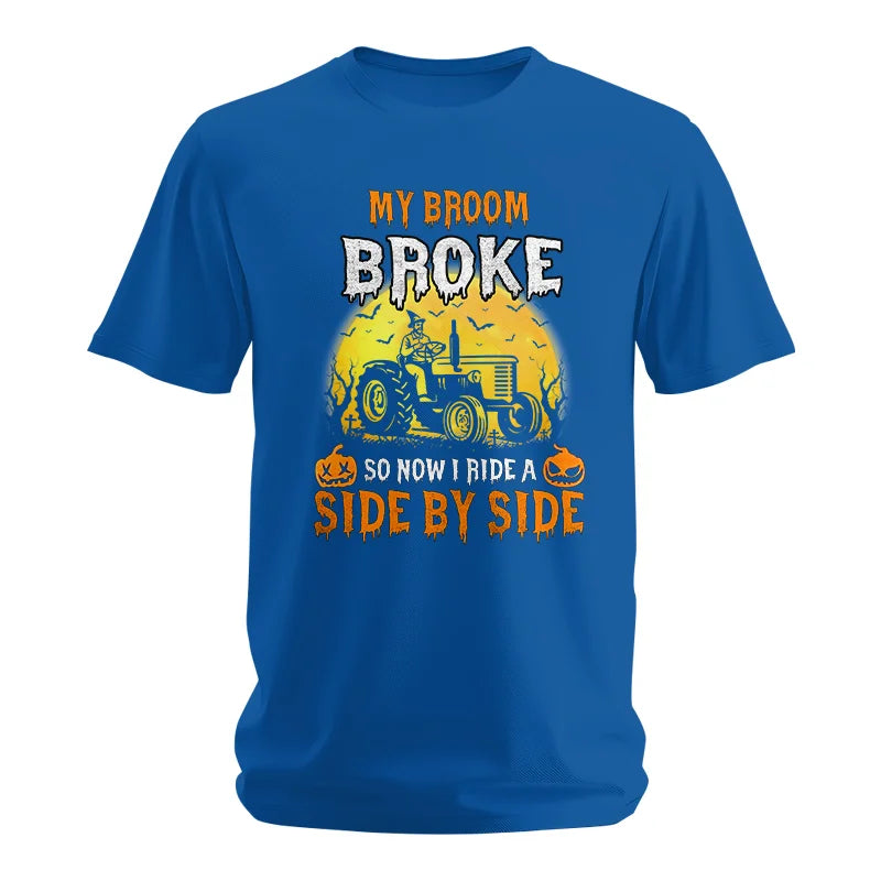 Image of My Broom Broke_I Have A Tractor Halloween - Unisex Softstyle T-Shirt