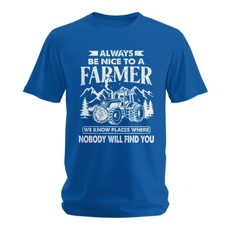 Image of Nice Farmer Funny Tractor Rancher Farming - Unisex Softstyle T-Shirt