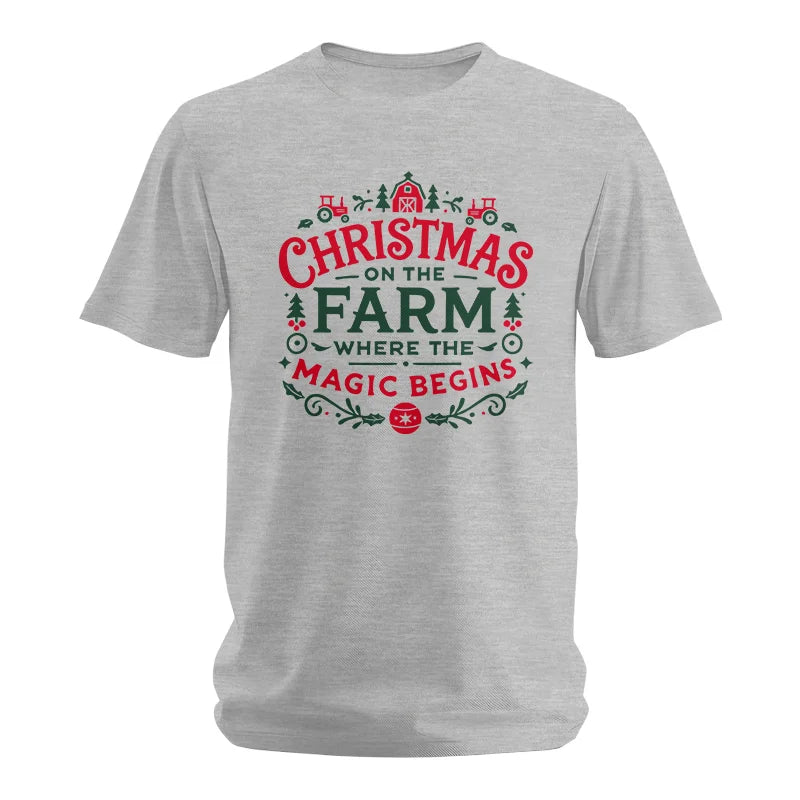 Christmas on the Farm Where the Magic Begins! 1 - Unisex Softstyle T-Shirt