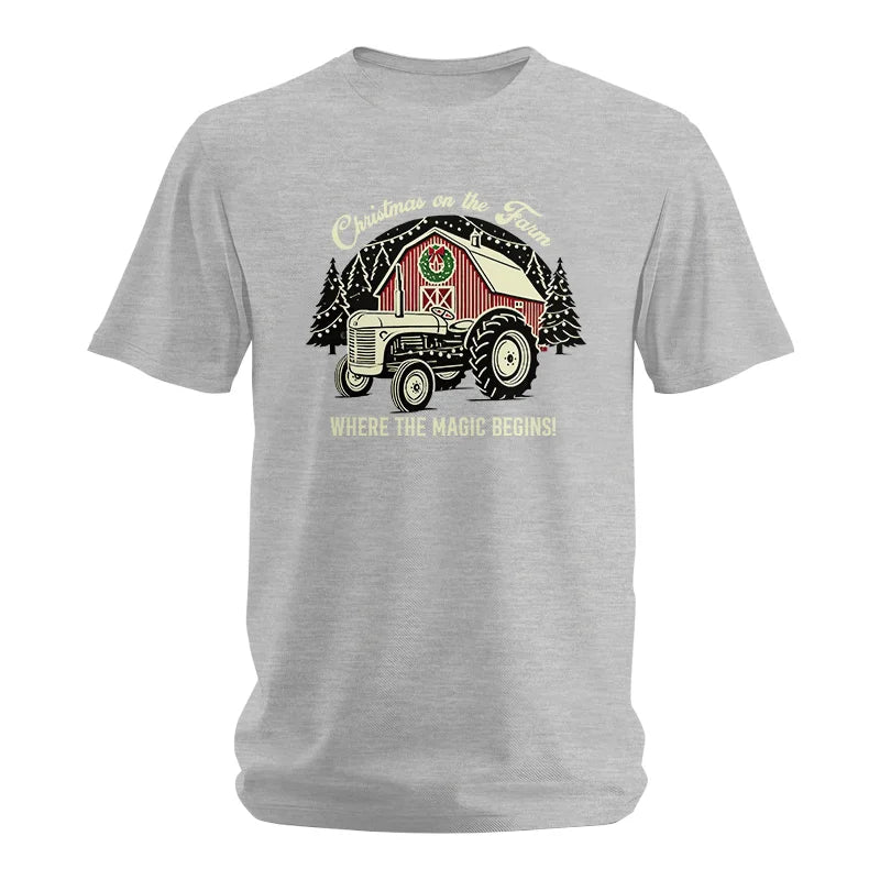 Christmas on the Farm Where the Magic Begins! 3 - Unisex Softstyle T-Shirt