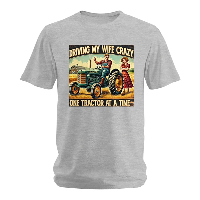 Image of Driving My Wife Crazy One Tractor At A Time - Unisex Softstyle T-Shirt