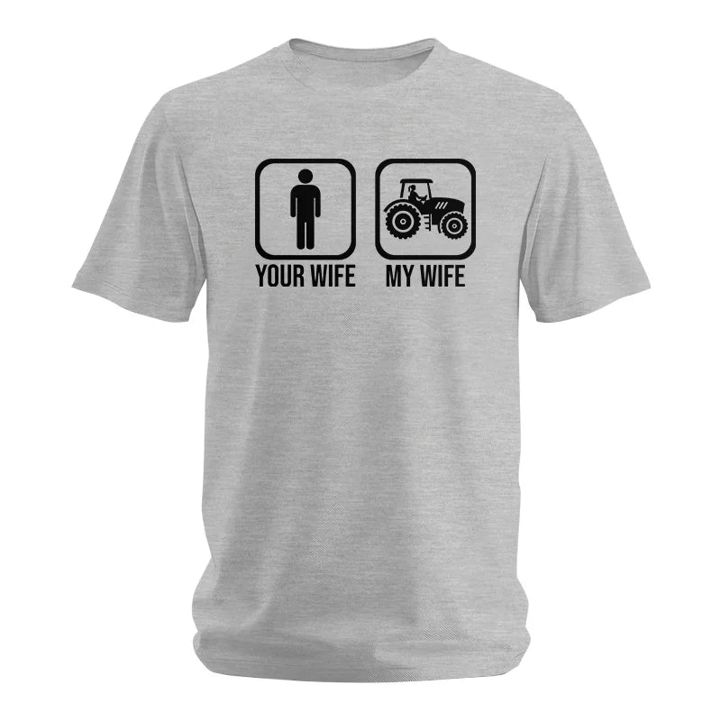 My Wife Is Cooler Than Yours Funny Farm Tractor 2 - Unisex Softstyle T-Shirt