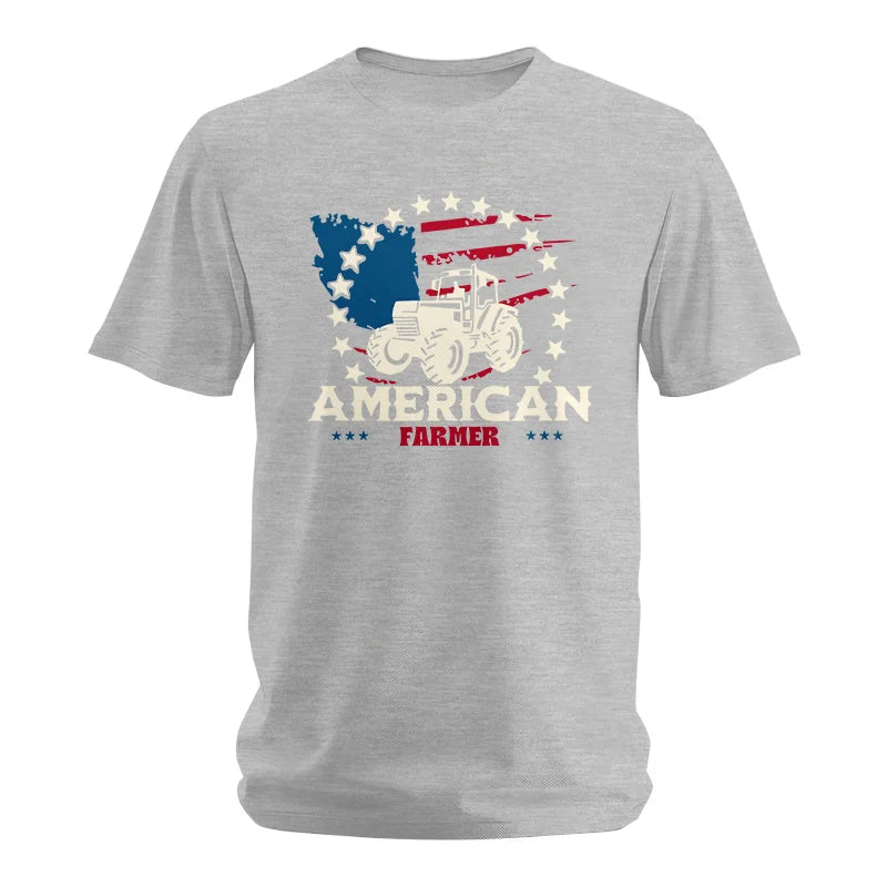 Proud To Be An American Farmer Citizen Veteran - Unisex Softstyle T-Shirt