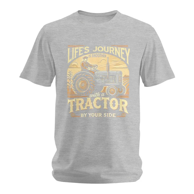 Smoother With A Tractor By Your Side - Unisex Softstyle T-Shirt