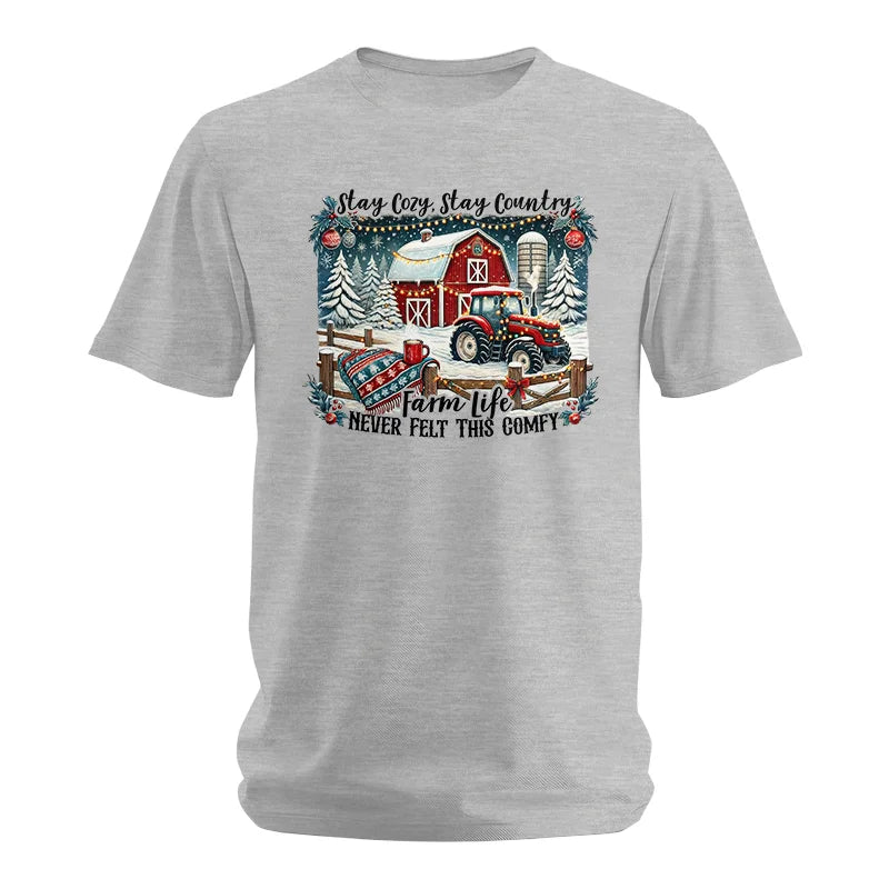 Image of Stay Cozy_Stay Country_Farm Life Never Felt This Comfy 3 - Unisex Softstyle T-Shirt