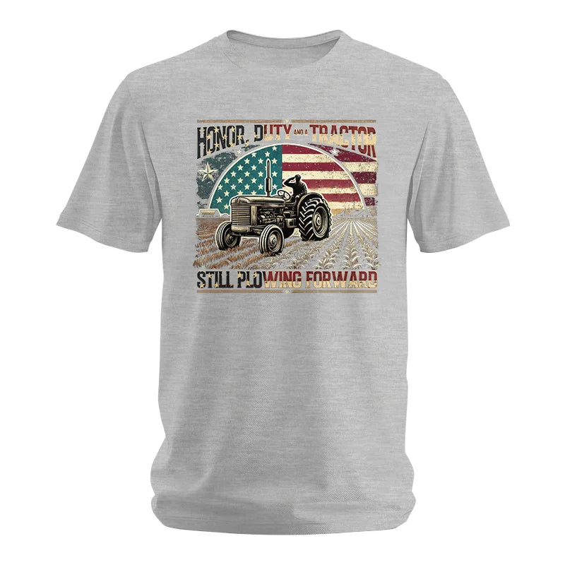 Veteran Farmer Honor Duty And A Tractor 1 - Unisex Softstyle T-Shirt