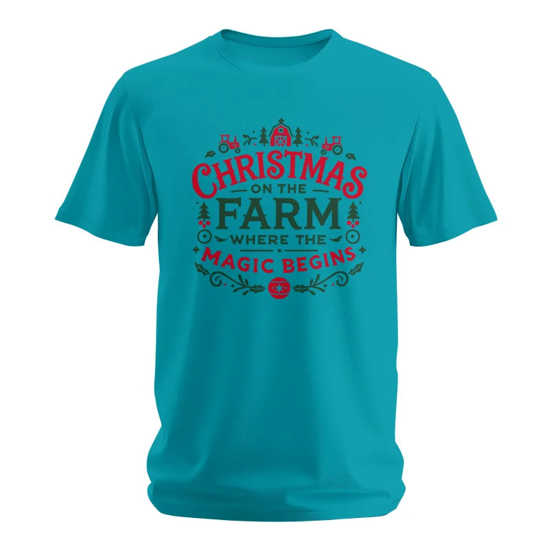 Christmas on the Farm Where the Magic Begins! 1 - Unisex Softstyle T-Shirt