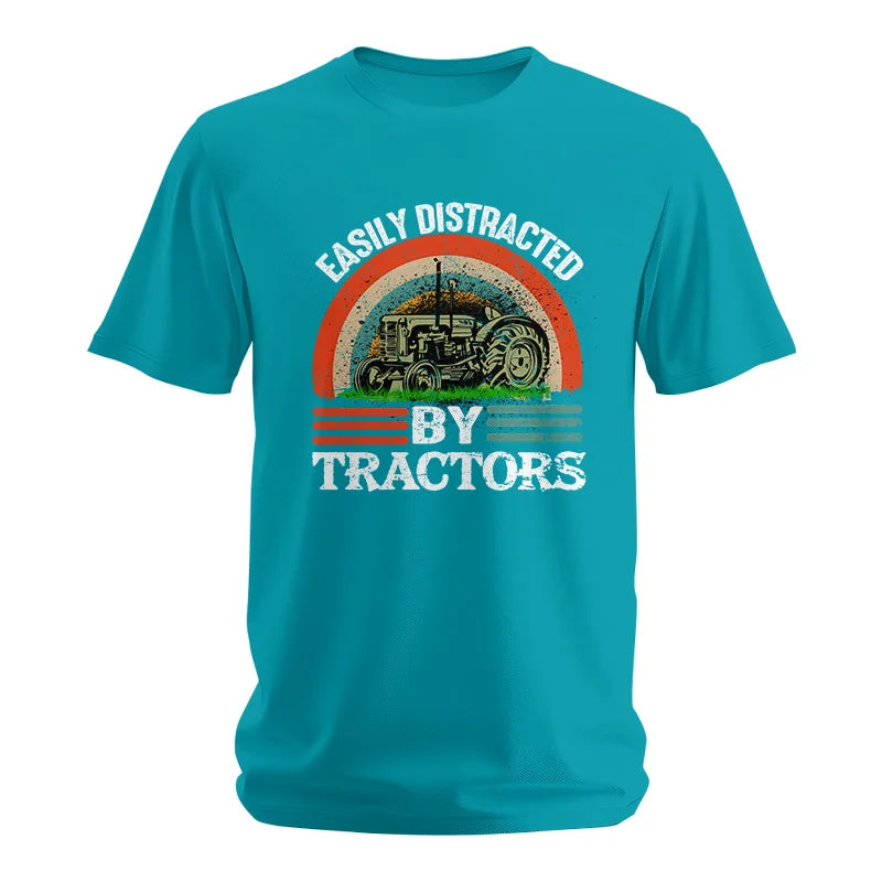 Image of Easily Distracted By Tractors - Unisex Softstyle T-Shirt